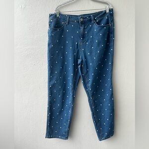 Polka dot jeans